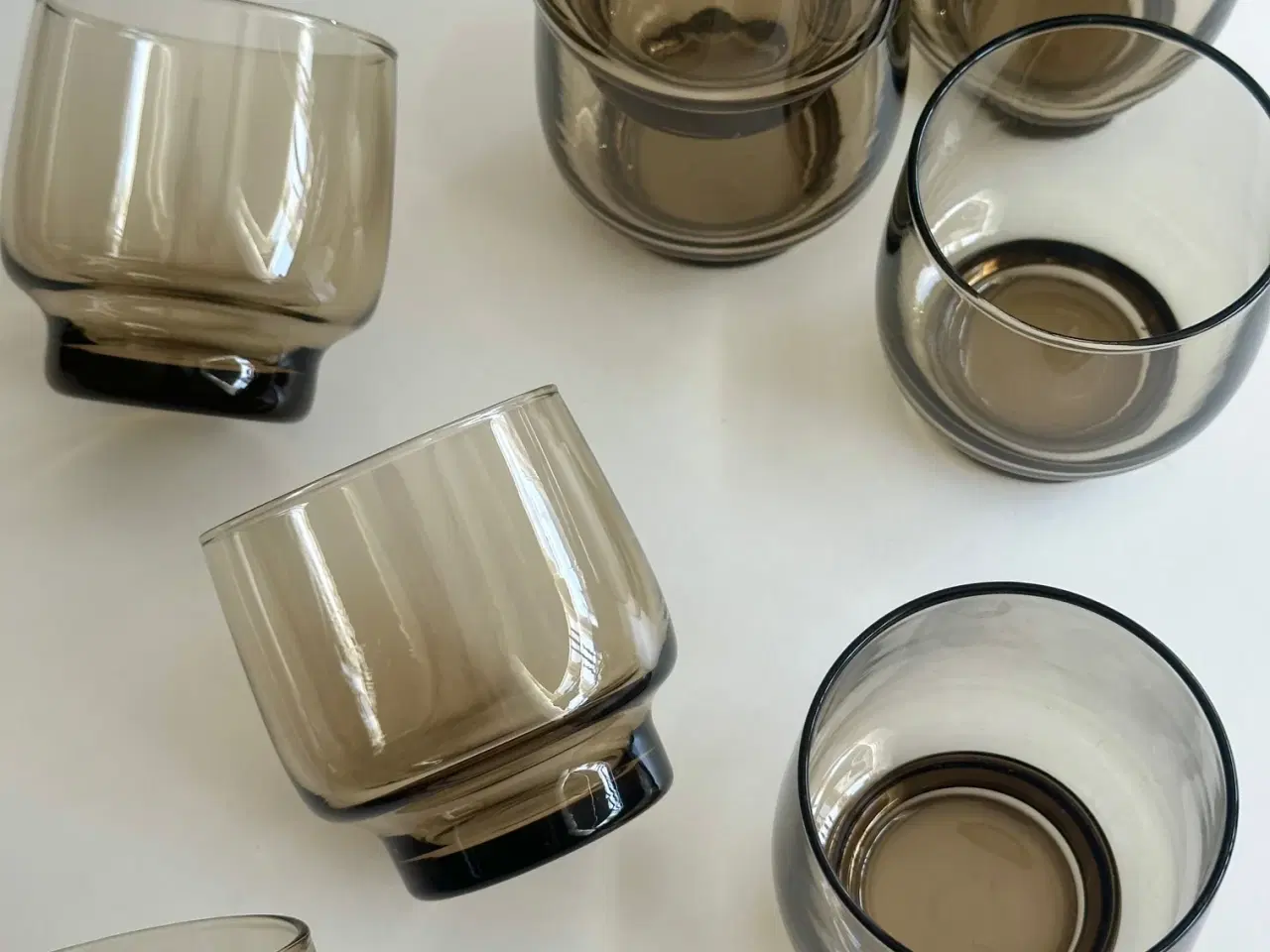 Billede 4 - Luminarc, røgfarvede glas, 10 stk samlet