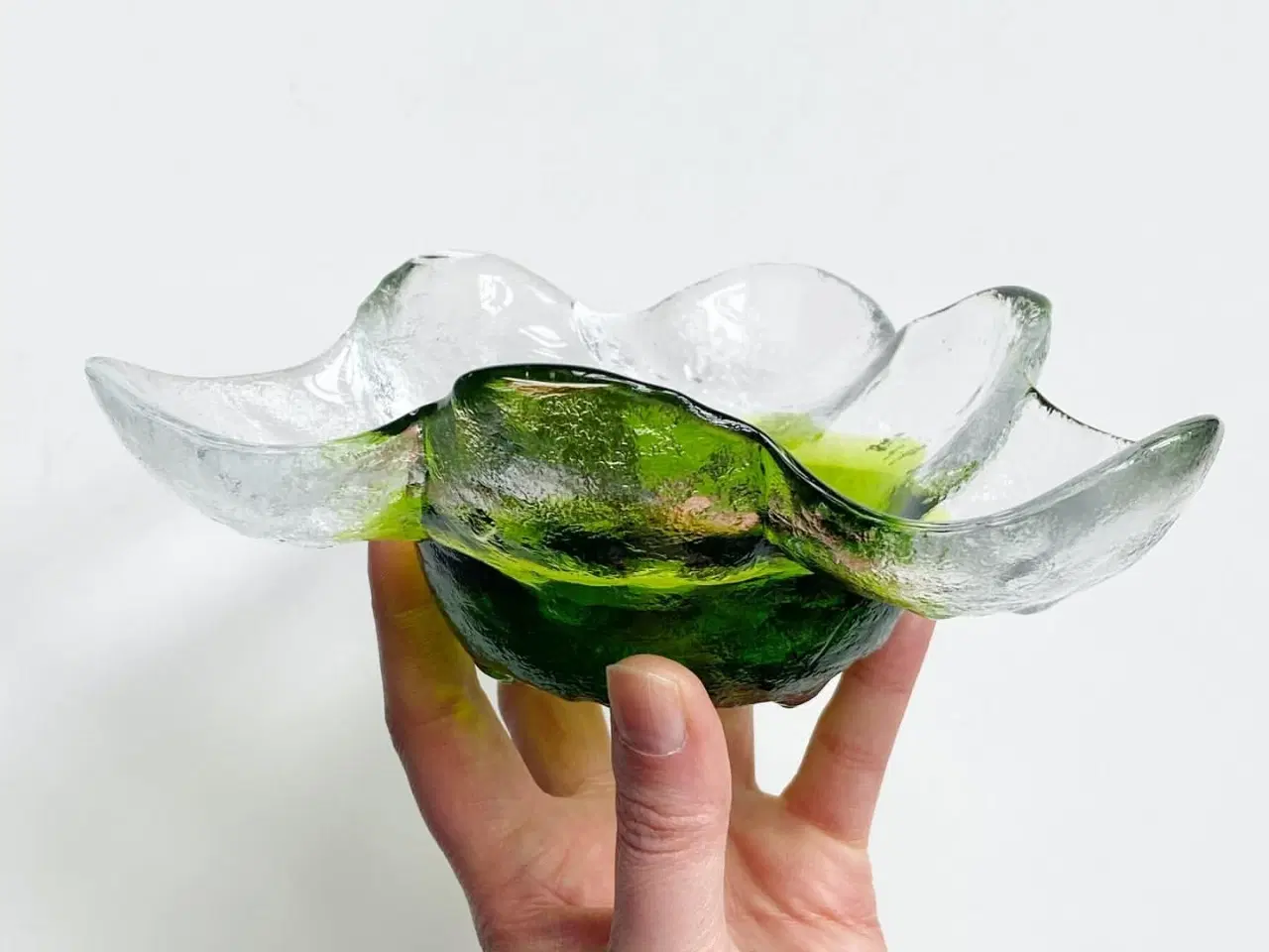 Billede 3 - Pertti Santalahti for Humppila, glasskål m grøn bund, Kivi-set