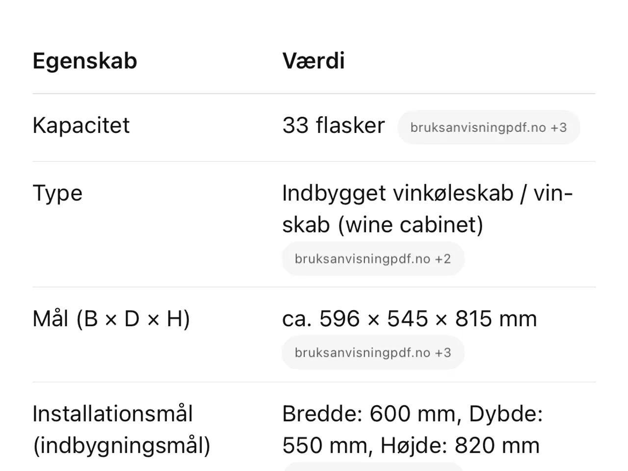 Billede 5 - Whirlpool vinkøleskab med plads til 33 flasker 