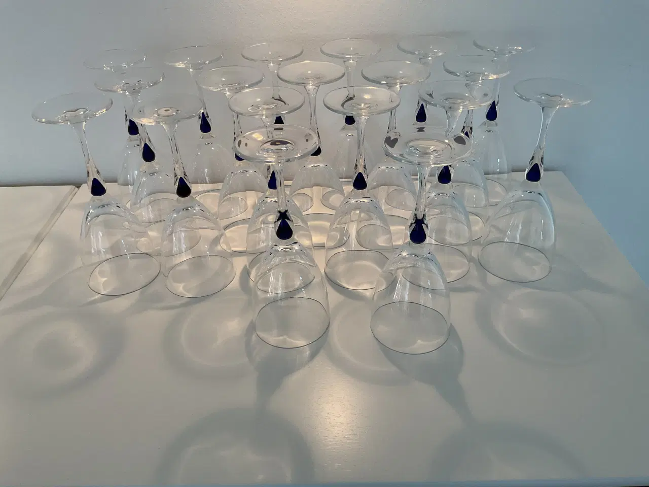 Billede 1 - Blå Sephir glas. Cristal d'Arques