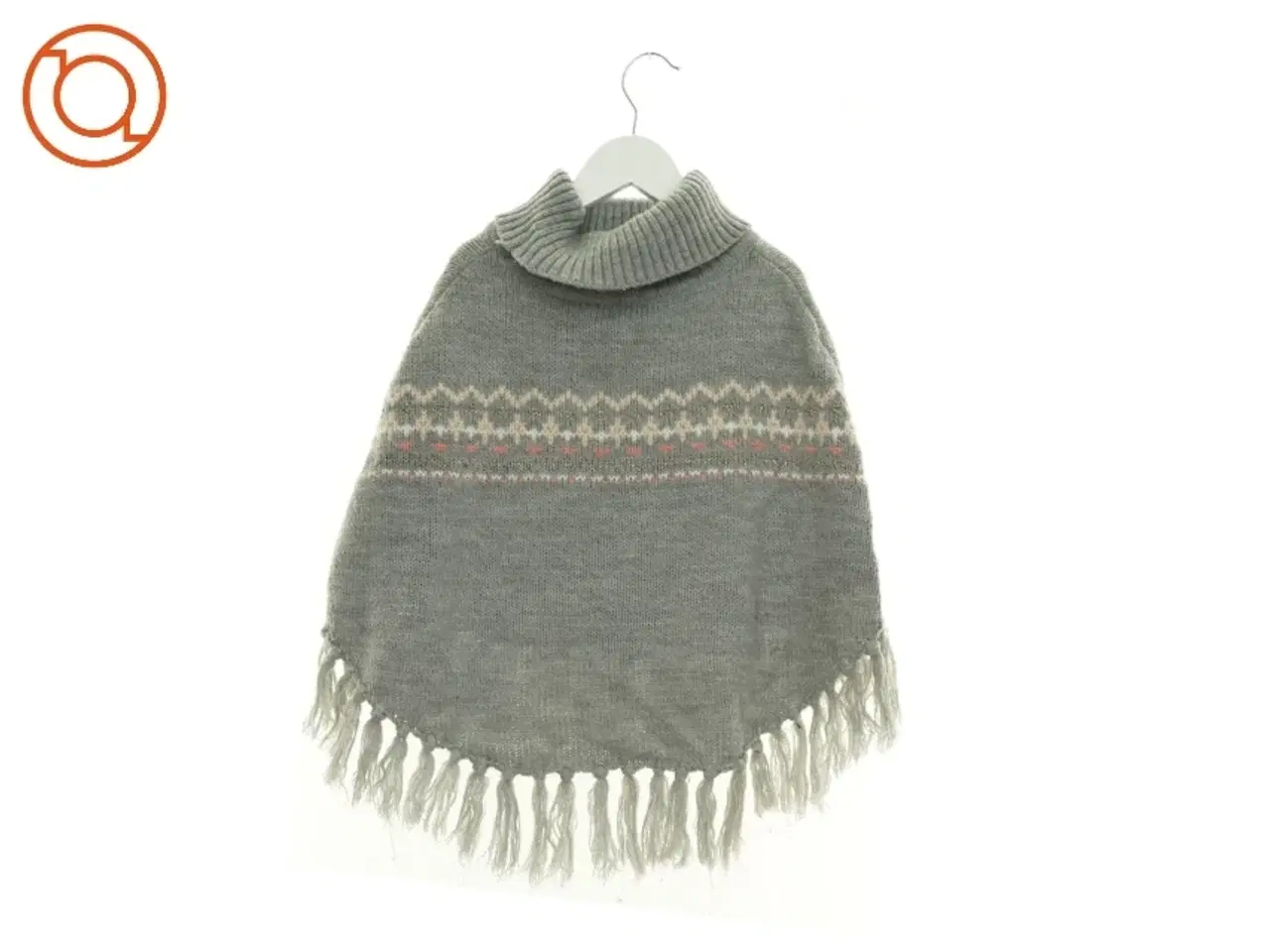 Billede 1 - Strikket Poncho med Guld Glimmer fra H&M (str. 110 cm)