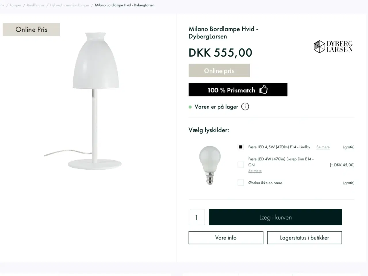 Billede 2 - Bordlampe