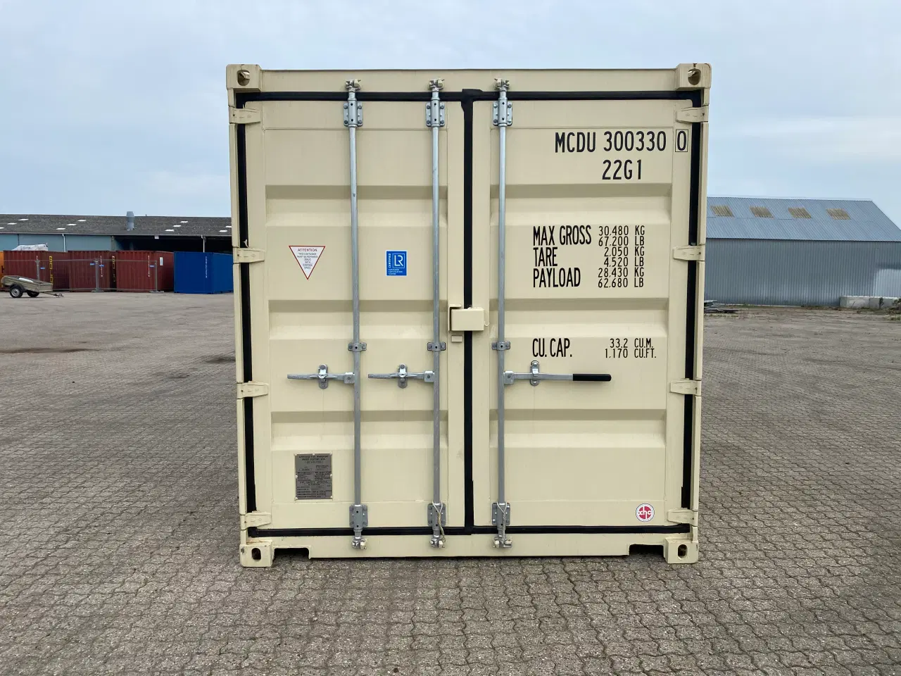 Billede 1 - 20 fods container NY One Way i Flot Ral 1015 farve