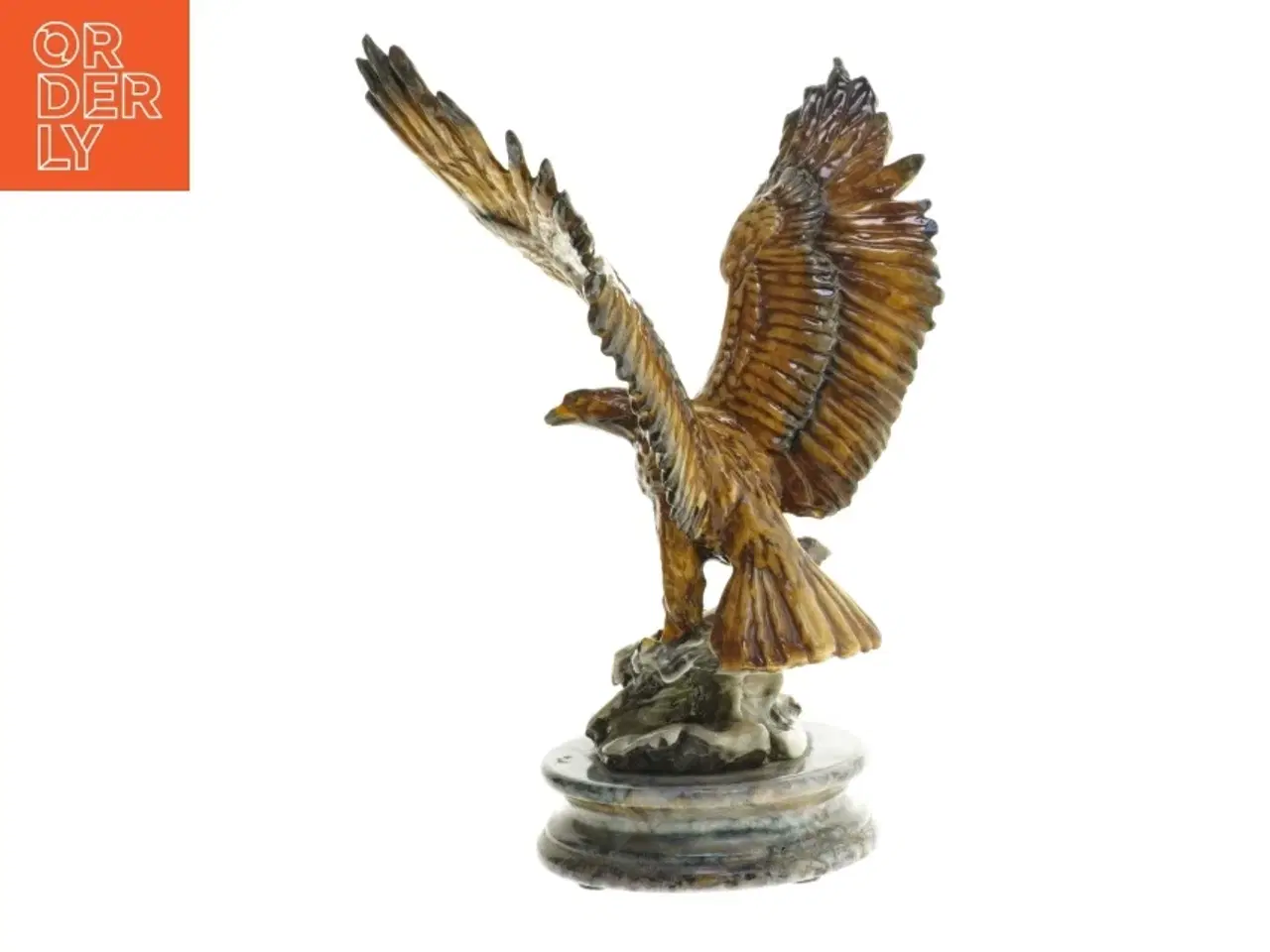 Billede 2 - Keramisk ørn figur (str. 26 cm)