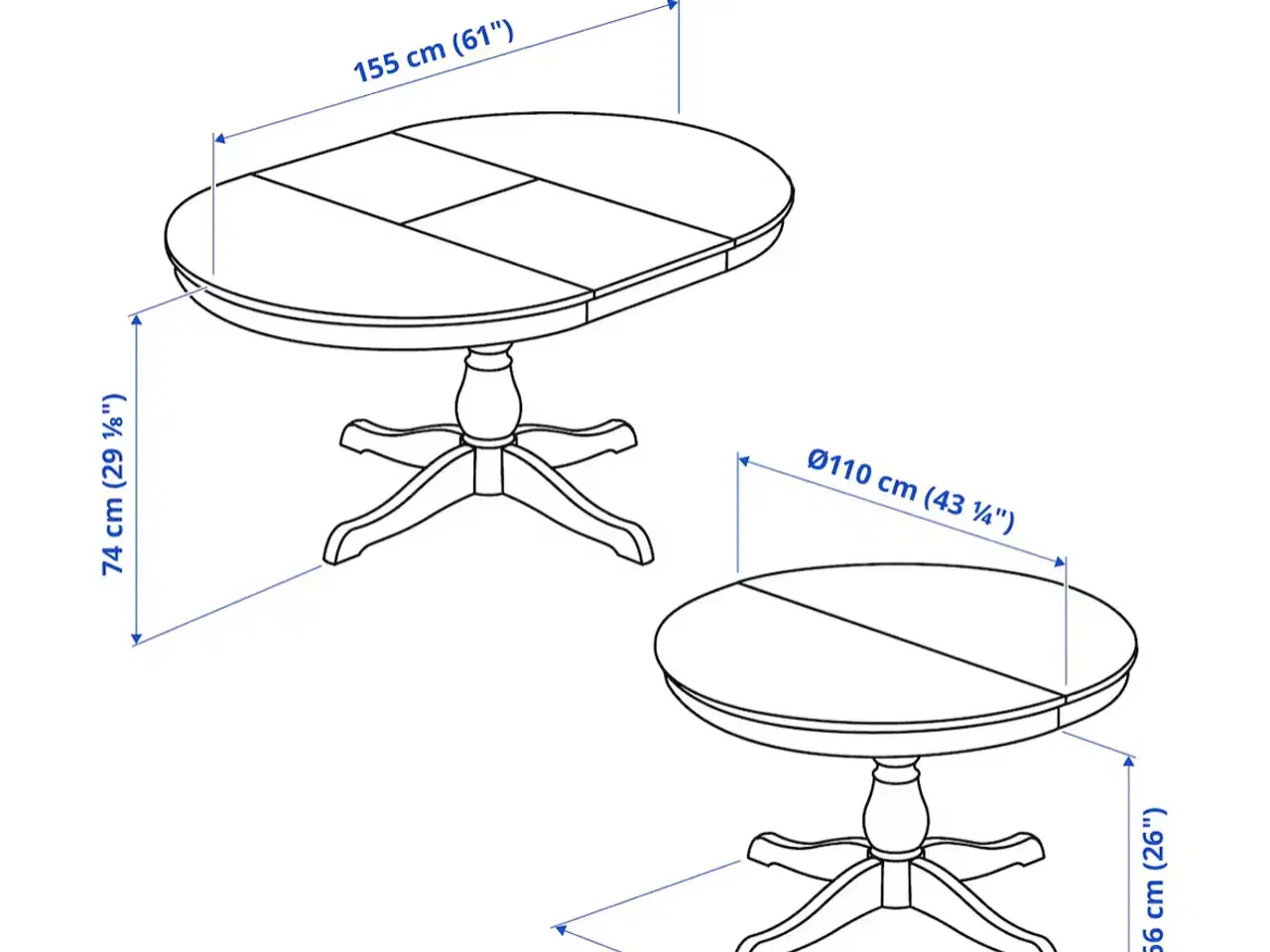 Billede 3 - Ikea Ingatorp/Ingolf bord med 4 stole