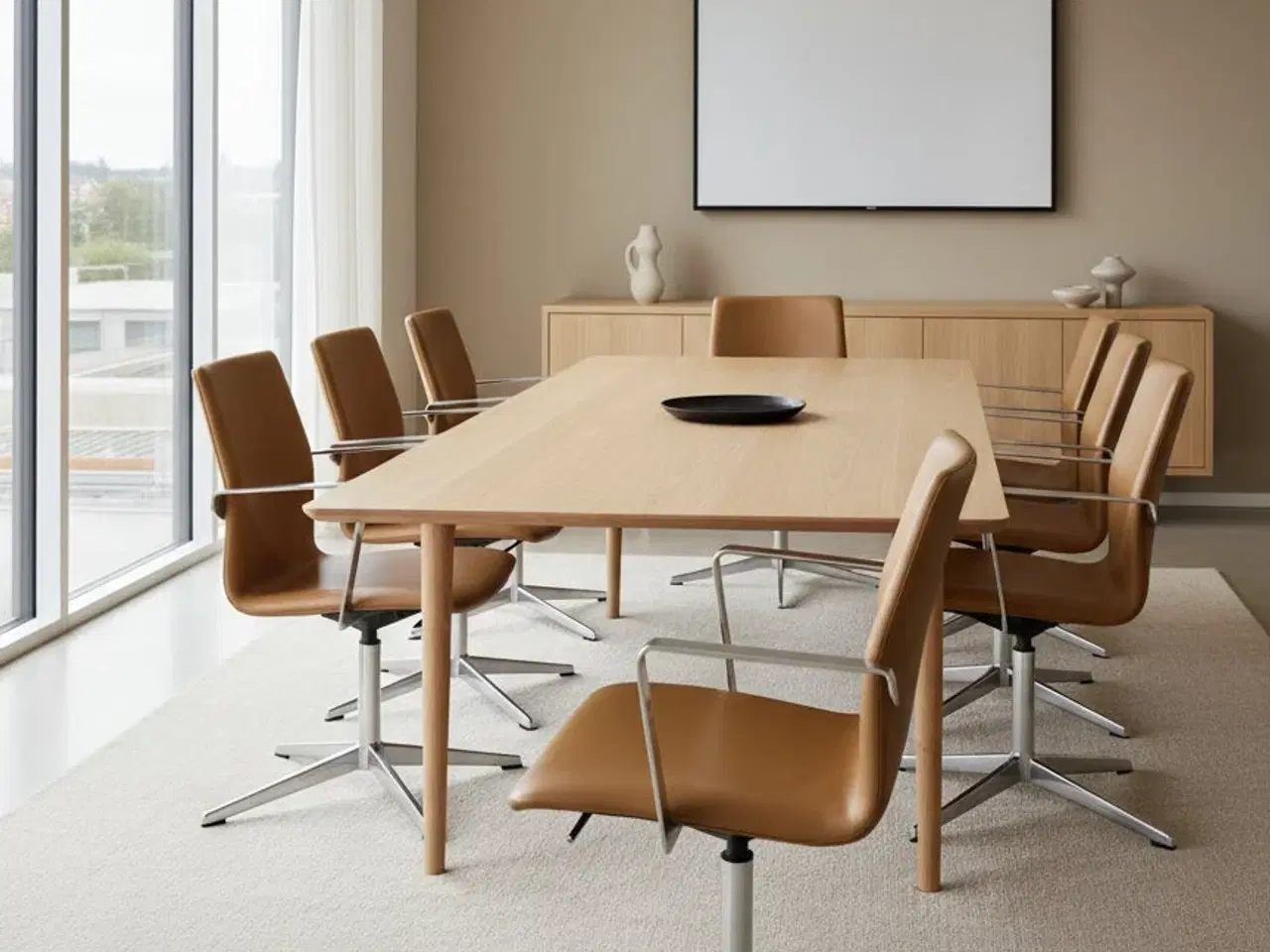Billede 2 - Four Design - 4-Cast® XL Mødestol (Lysebrun m. krom armlæn)