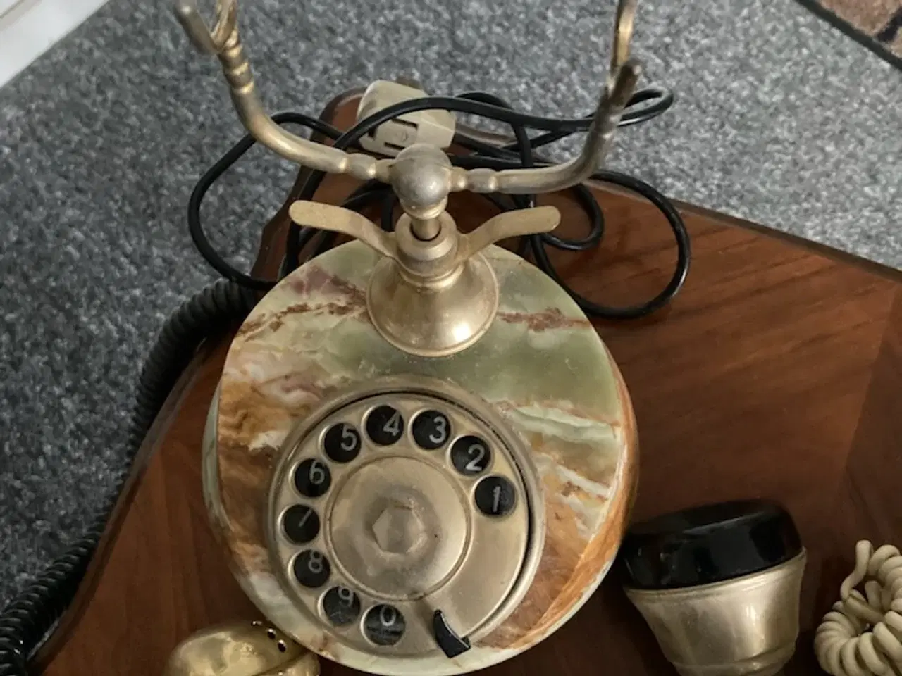 Billede 3 - Fastnet Bord telefon i Marmor og messing