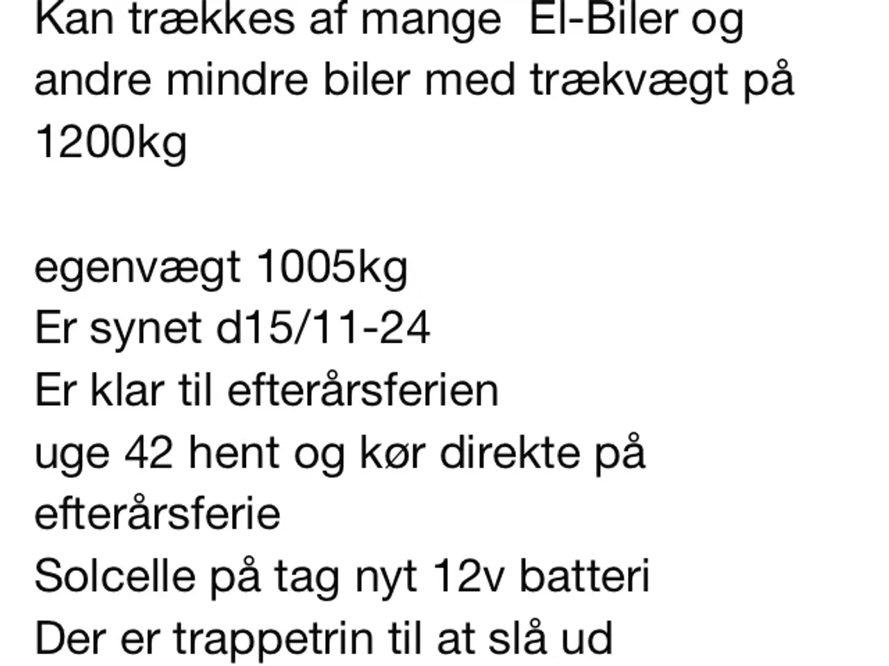 Billede 10 - Hobby 440 sf årg 2008  Totalvægt 1200kg  