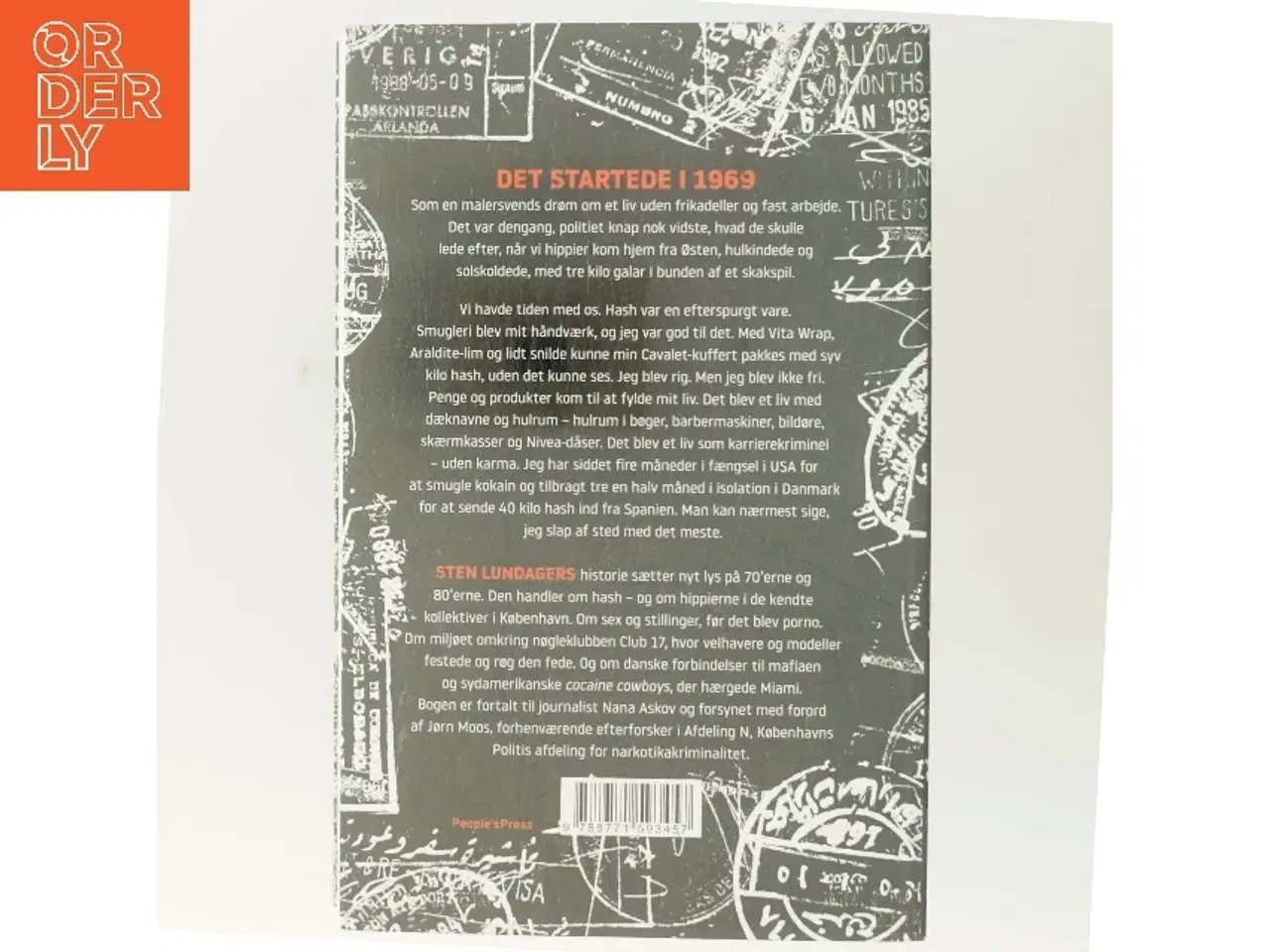Billede 3 - Smugler : fra hippie til hash-bagmand af Sten Lundager (f. 1947) (Bog)