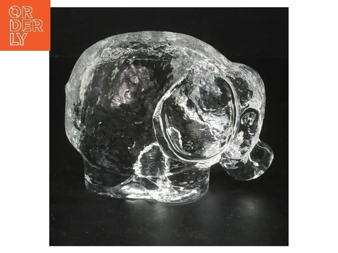 Billede 2 - Glaselefant dekorationsgenstand (str. 13 cm)