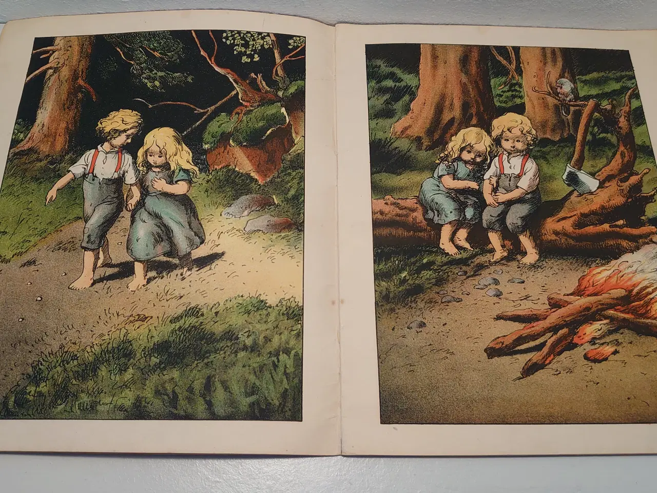 Billede 3 - Brødrene Grimm: Hans og Grete, ill. Louis Moe