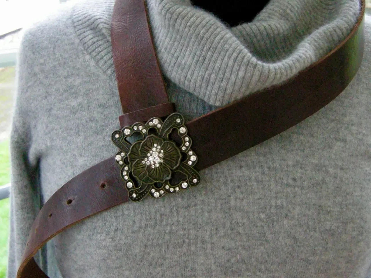 Billede 3 - Dame læderbælte, kernelæder, Friis Company, str. S