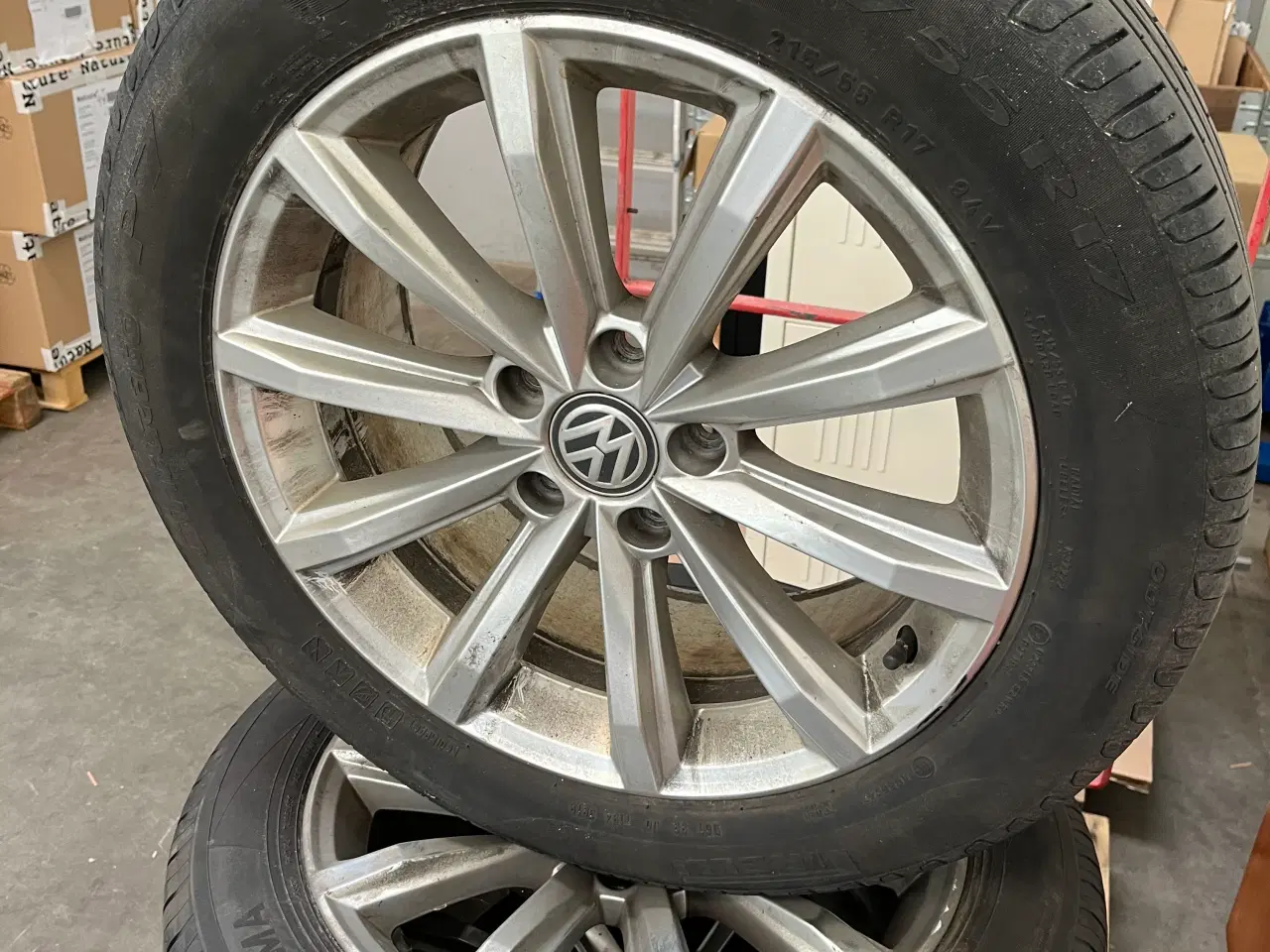 Billede 1 - VW Alufælger med dæk