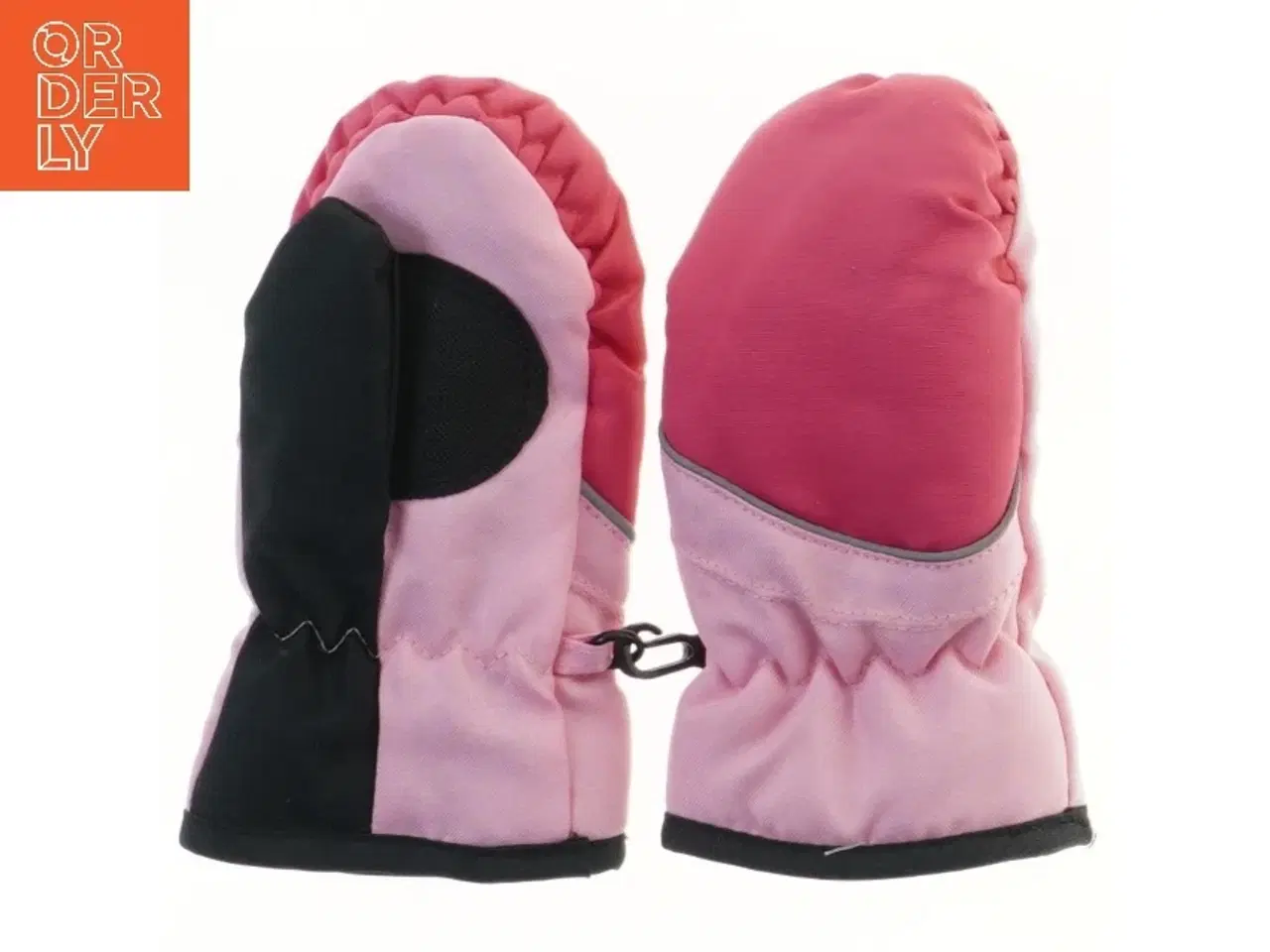 Billede 1 - Børnevotter i pink og sort (str. 17 cm)