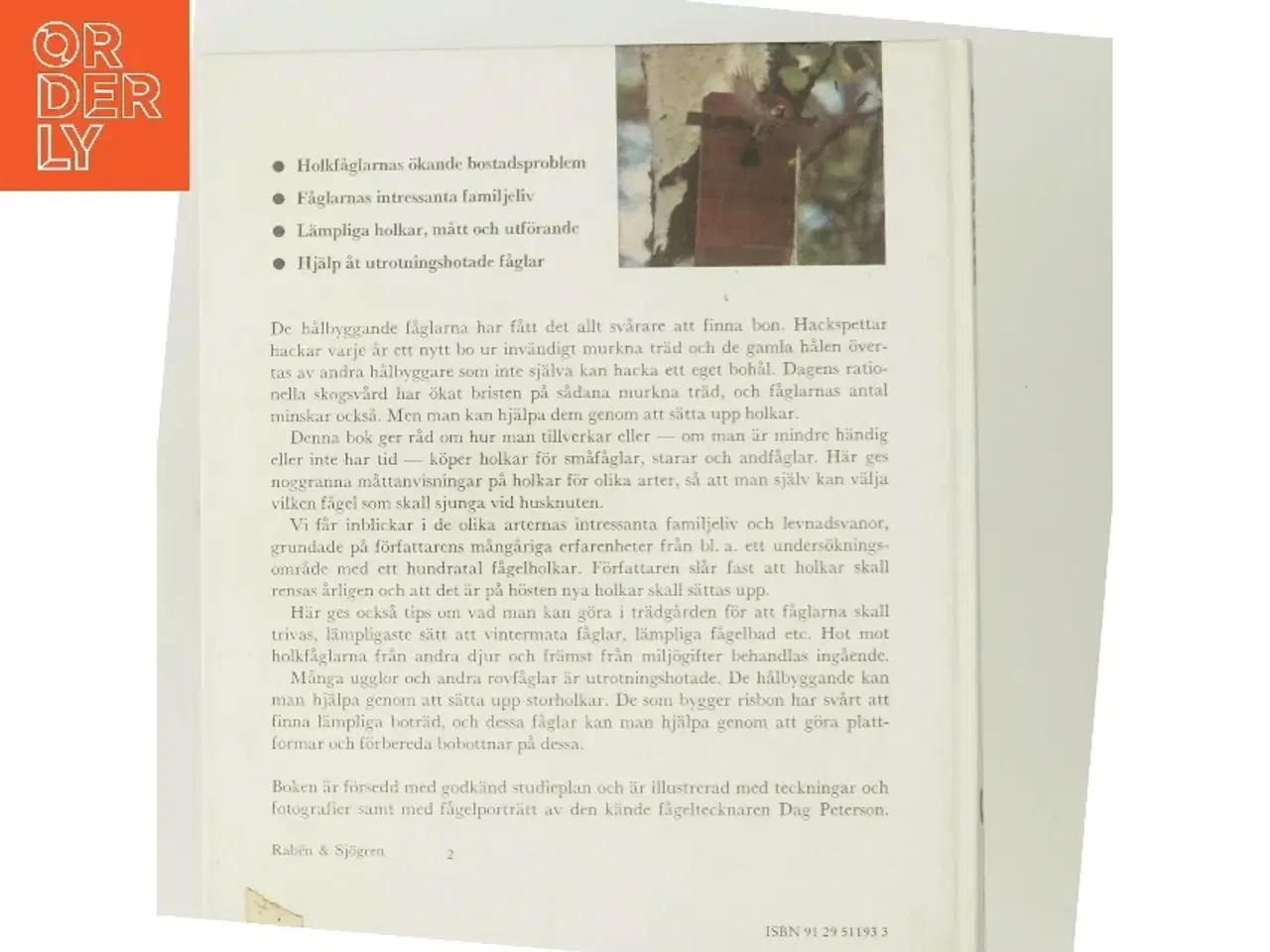 Billede 3 - Holkarnas fåglar af Lennart Bolund (Bog)