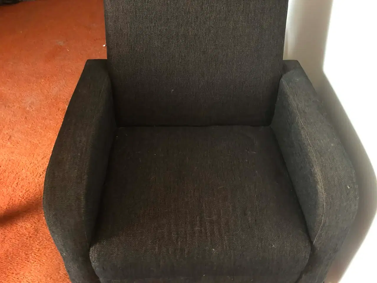 Billede 1 - brun lænestol i stof