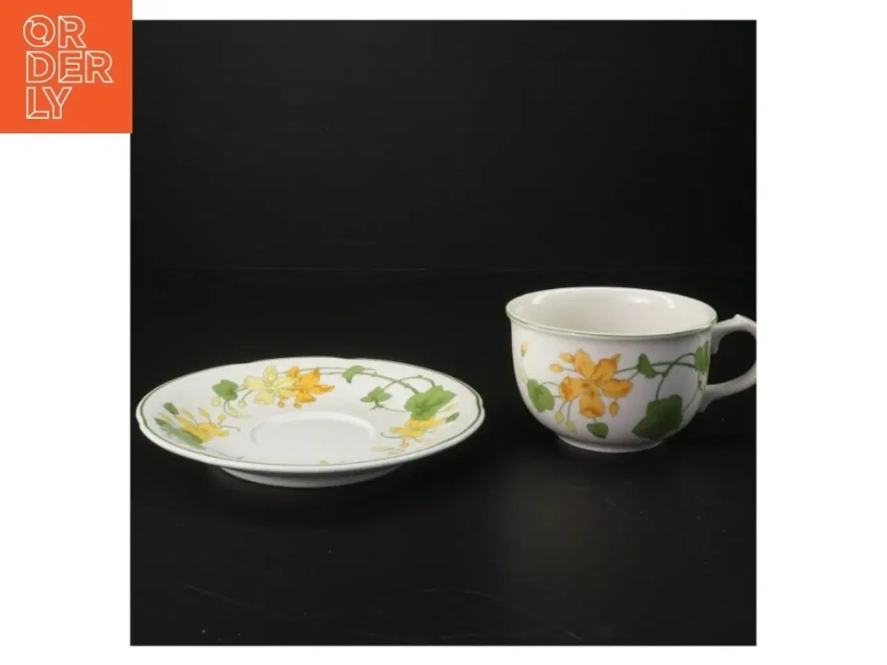 Billede 2 - Porcelæn kopper med underkopper fra Villeroy & Boch (str. Ø. 17,5 cm. h. 7 cm. ø. 11 cm)