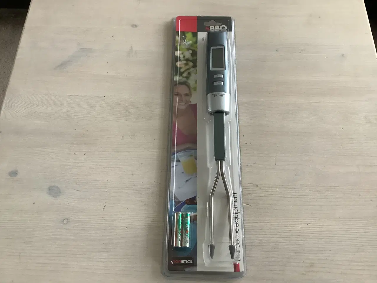 Billede 1 - BBQ digital stegetermometer med grilltang