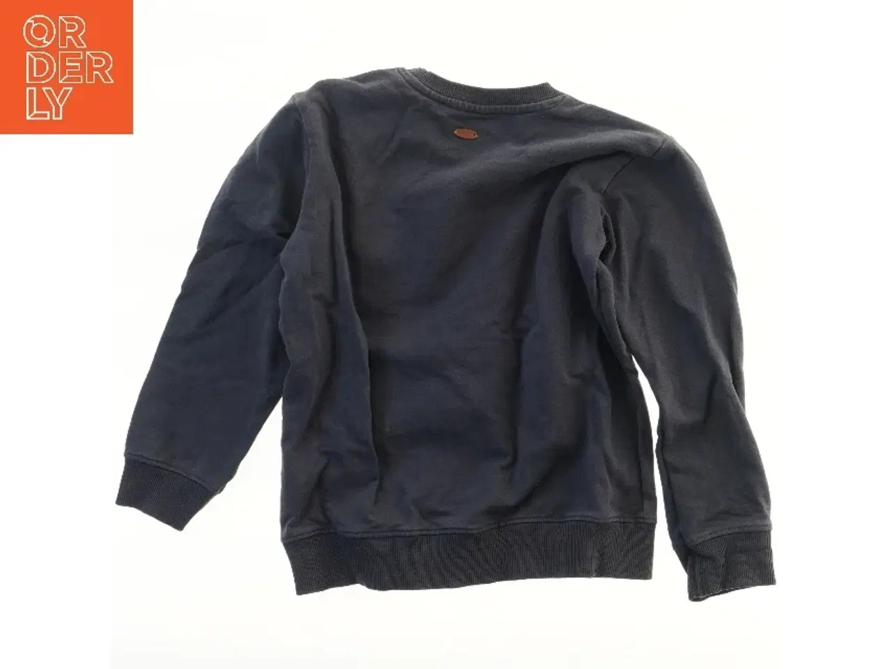 Billede 2 - Hust and Claire Blå sweatshirt med print fra Hust & Claire (str. 116)