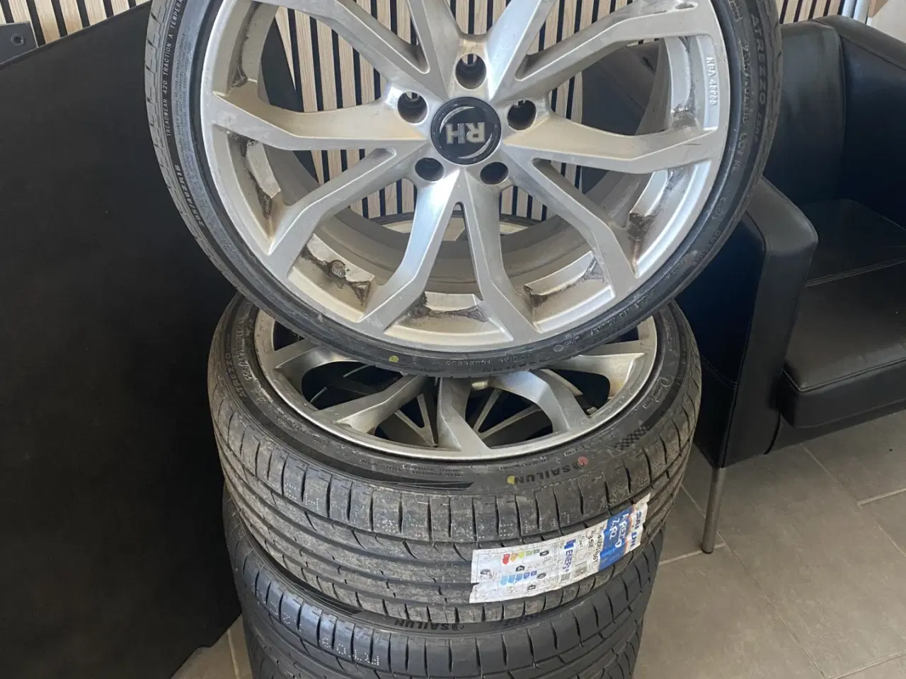 Billede 1 - 5 x 112 RH Alufælge med sommerdæk