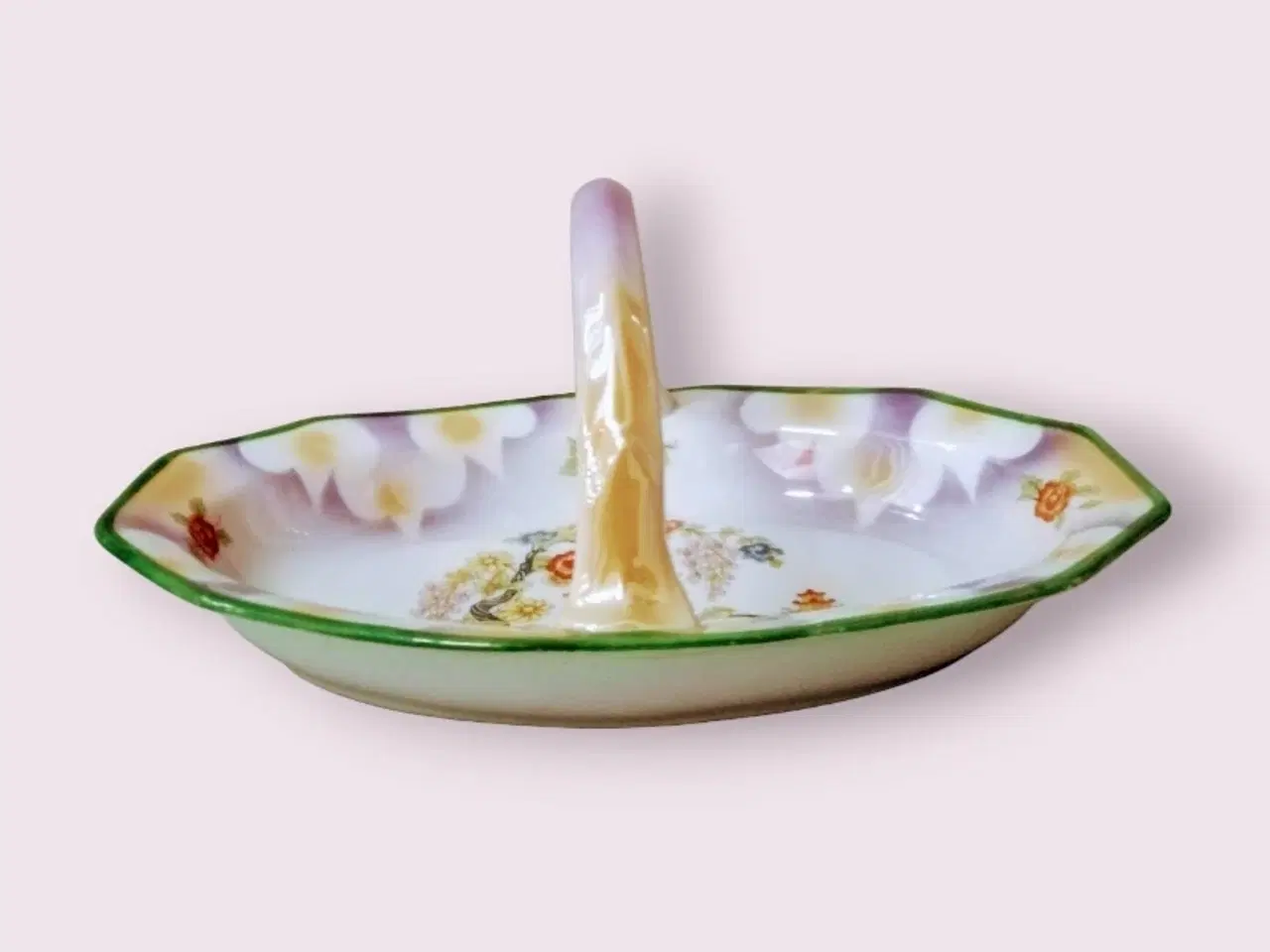 Billede 3 - Flot antik porcelænskurv med håndtag 