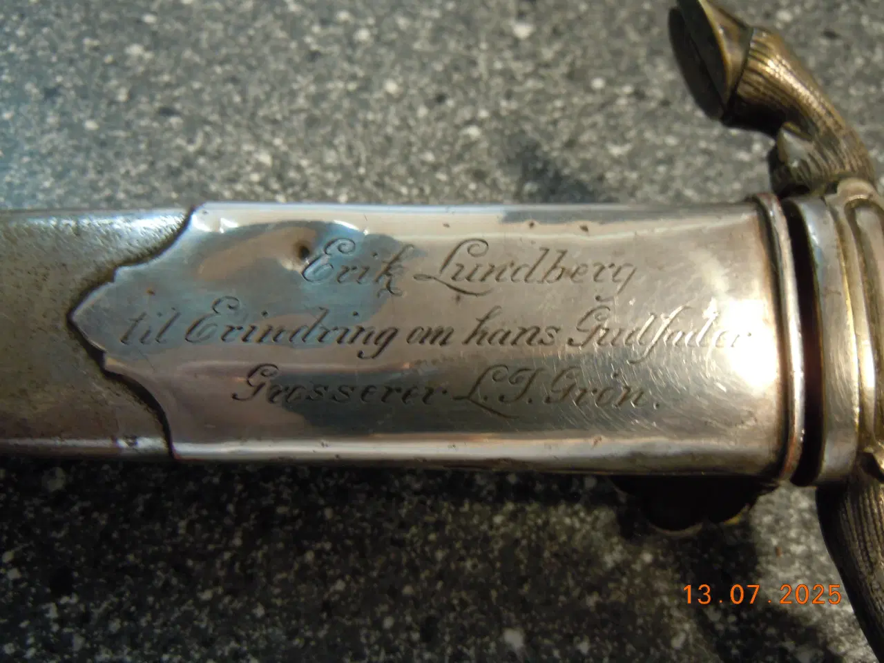 Billede 10 - Historisk sølvdolk i Hirschfængerstil  1860'erne.