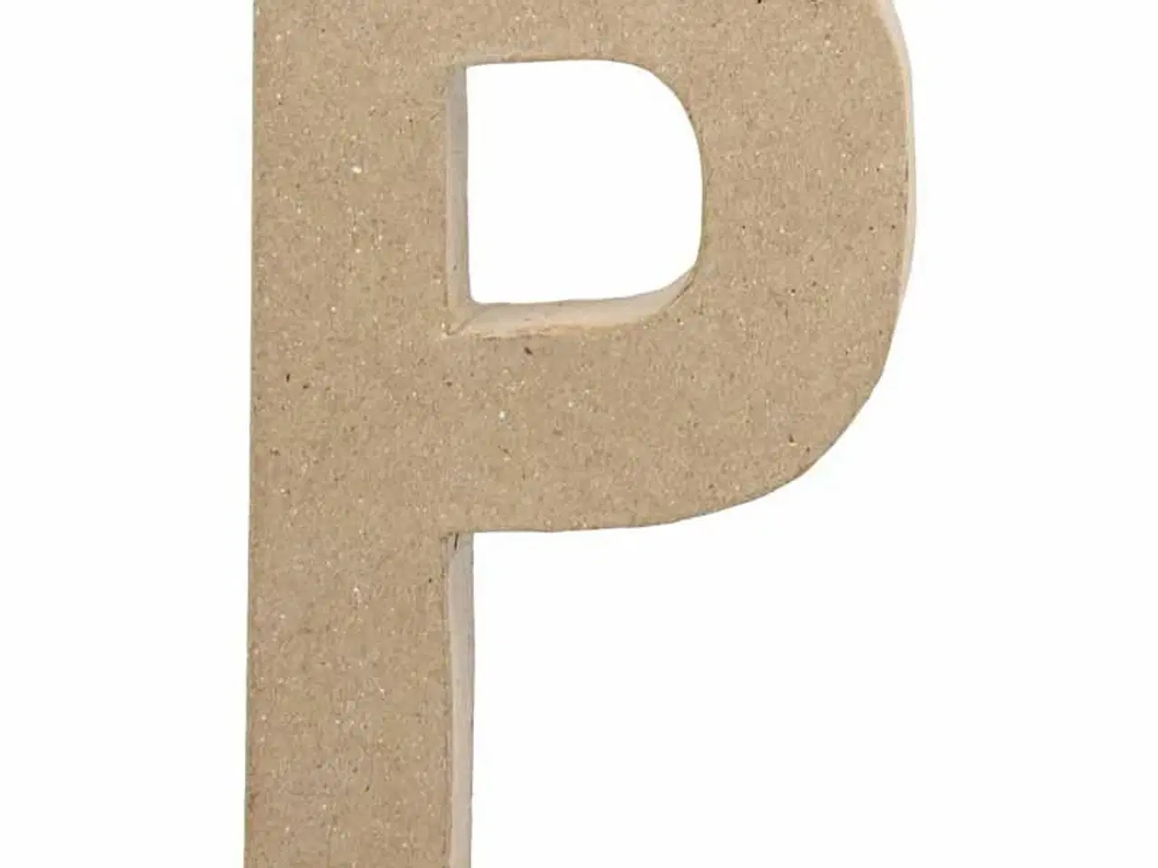 Billede 1 - Håndlavet Bogstav P i Papmaché - 20,5 cm