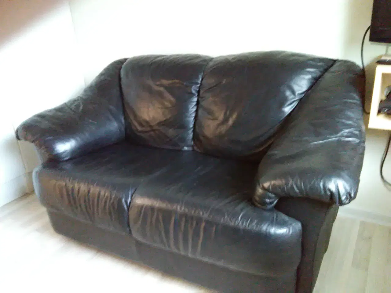 Billede 1 - 2 pers sofa i læder