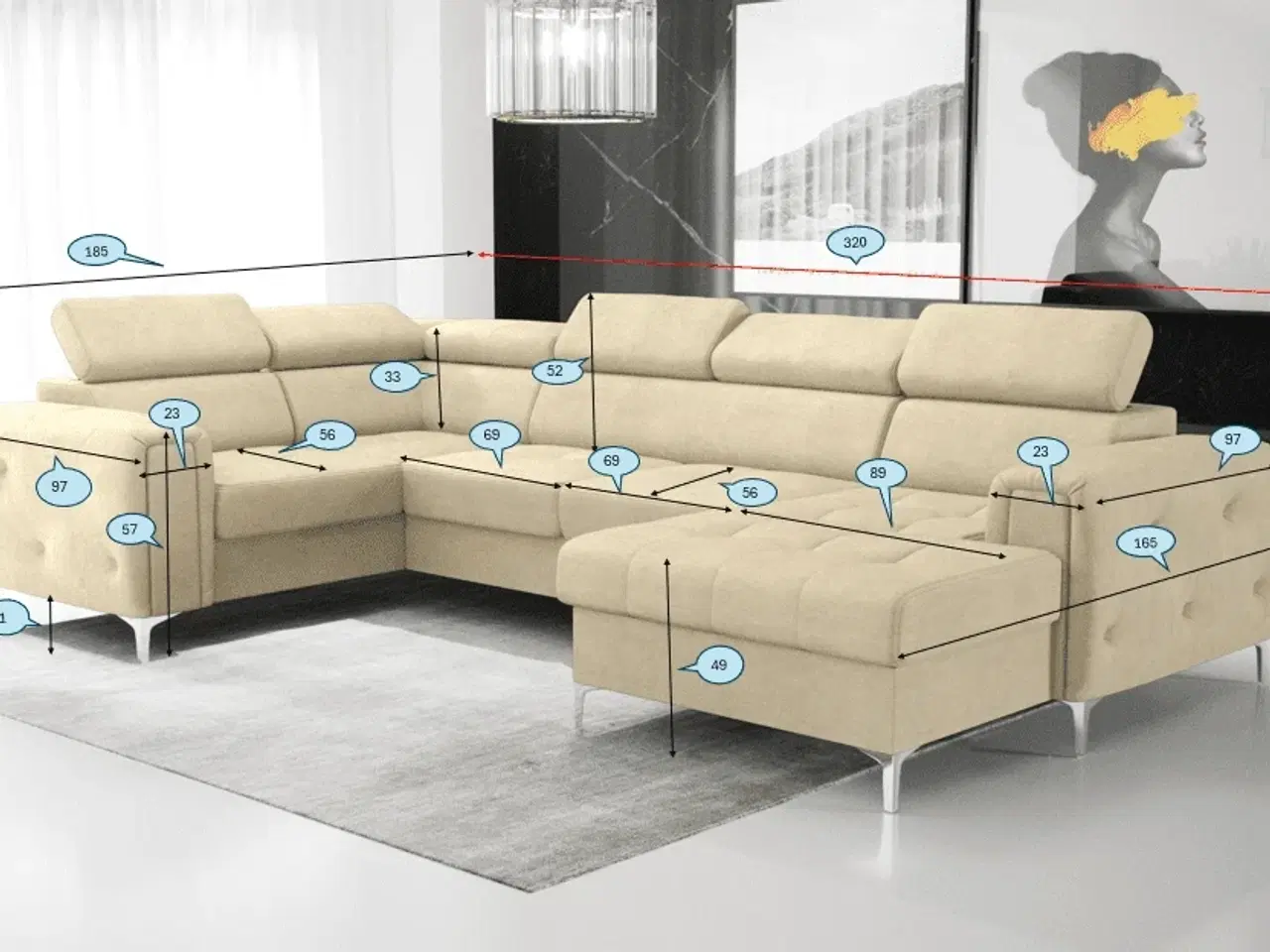 Billede 3 - STRAKS FORSENDELSE ORIONIS MAX III 165x320x185 cm STORM 06