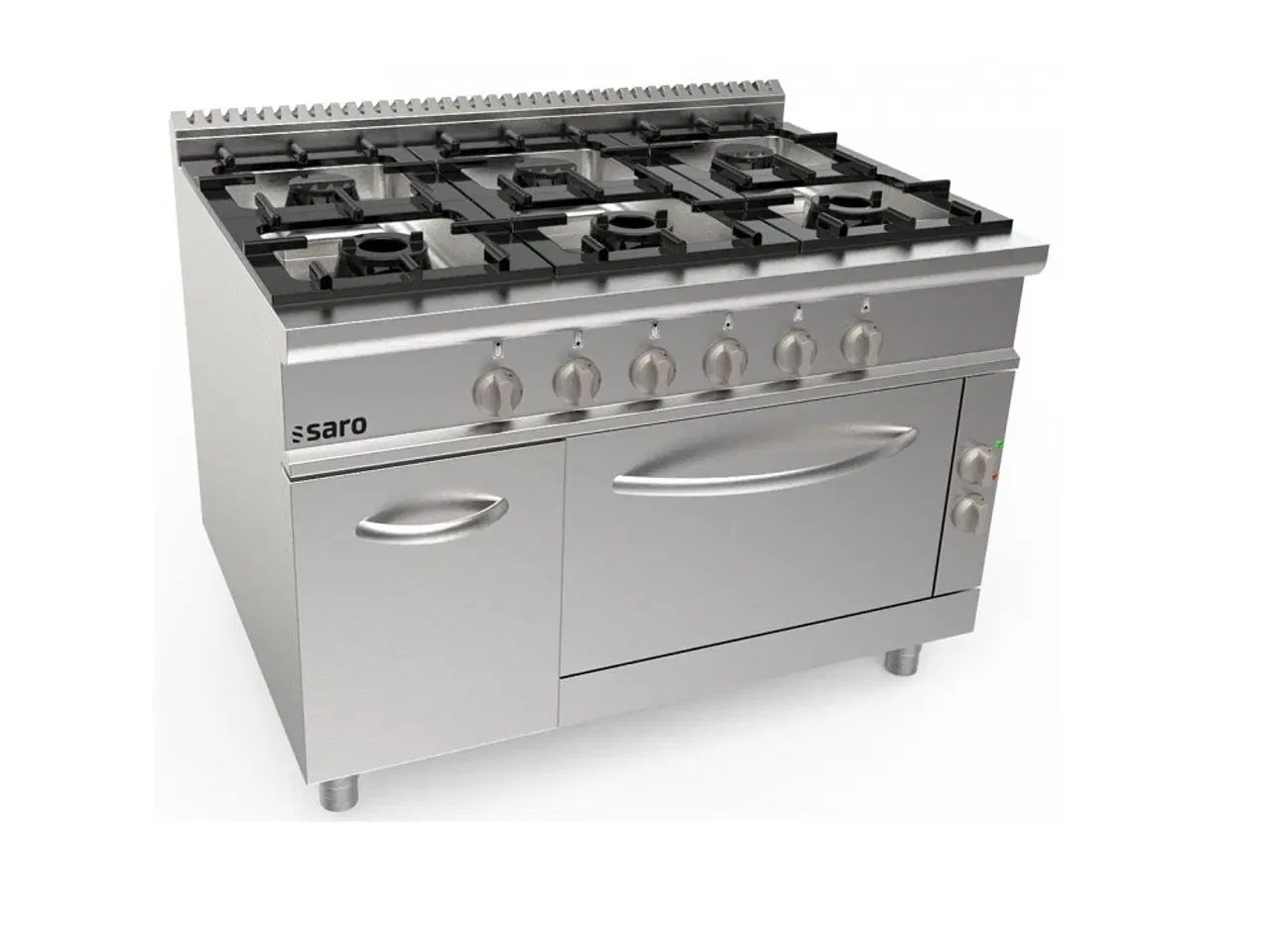 Billede 1 - SARO Gaskomfur m. El-ovn LQ/CUG6NE – 6 Blus