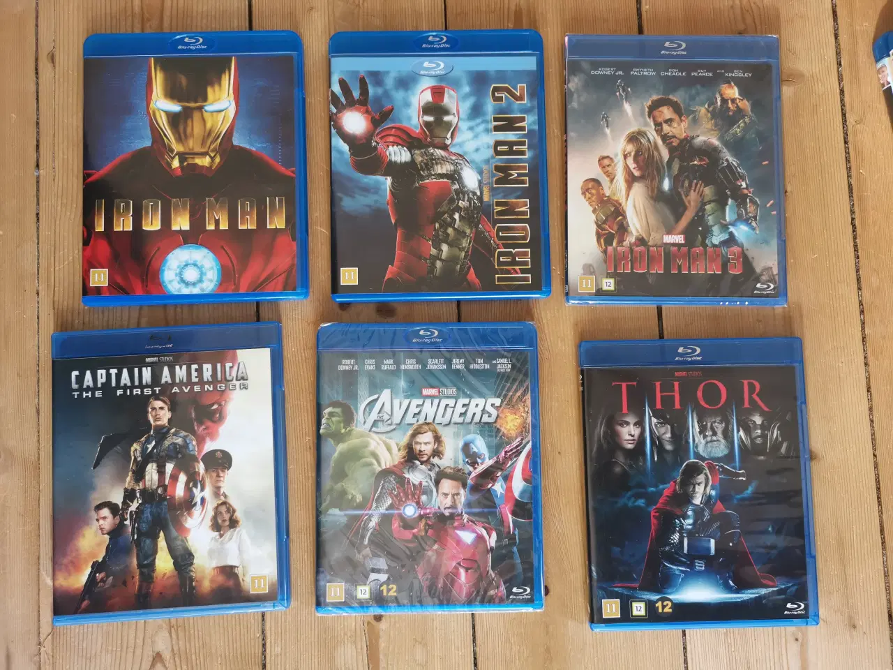 Billede 1 - Blu-Ray Iron Man 1-3 Captain America Avengers Thor