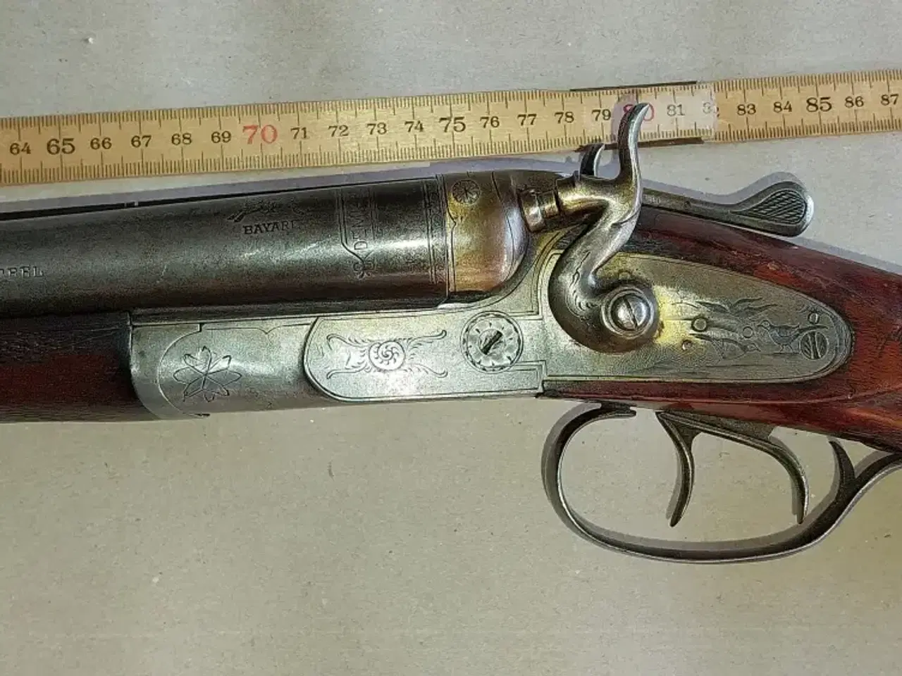 Billede 2 - Bayard crosseye i 16 gauge side by side haglgevær 