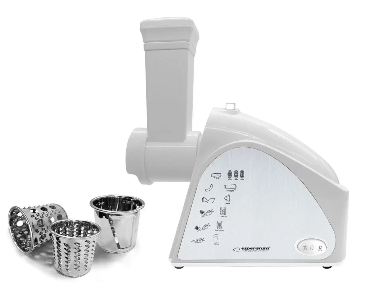 Billede 3 - Kødhakker Esperanza EKM034 – grå 2.200 W