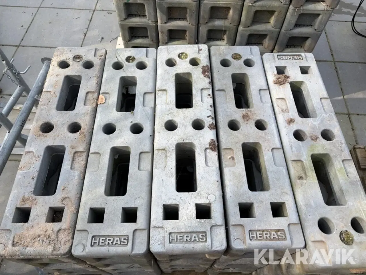 Billede 7 - Heras betonfod 51 styk. Heras