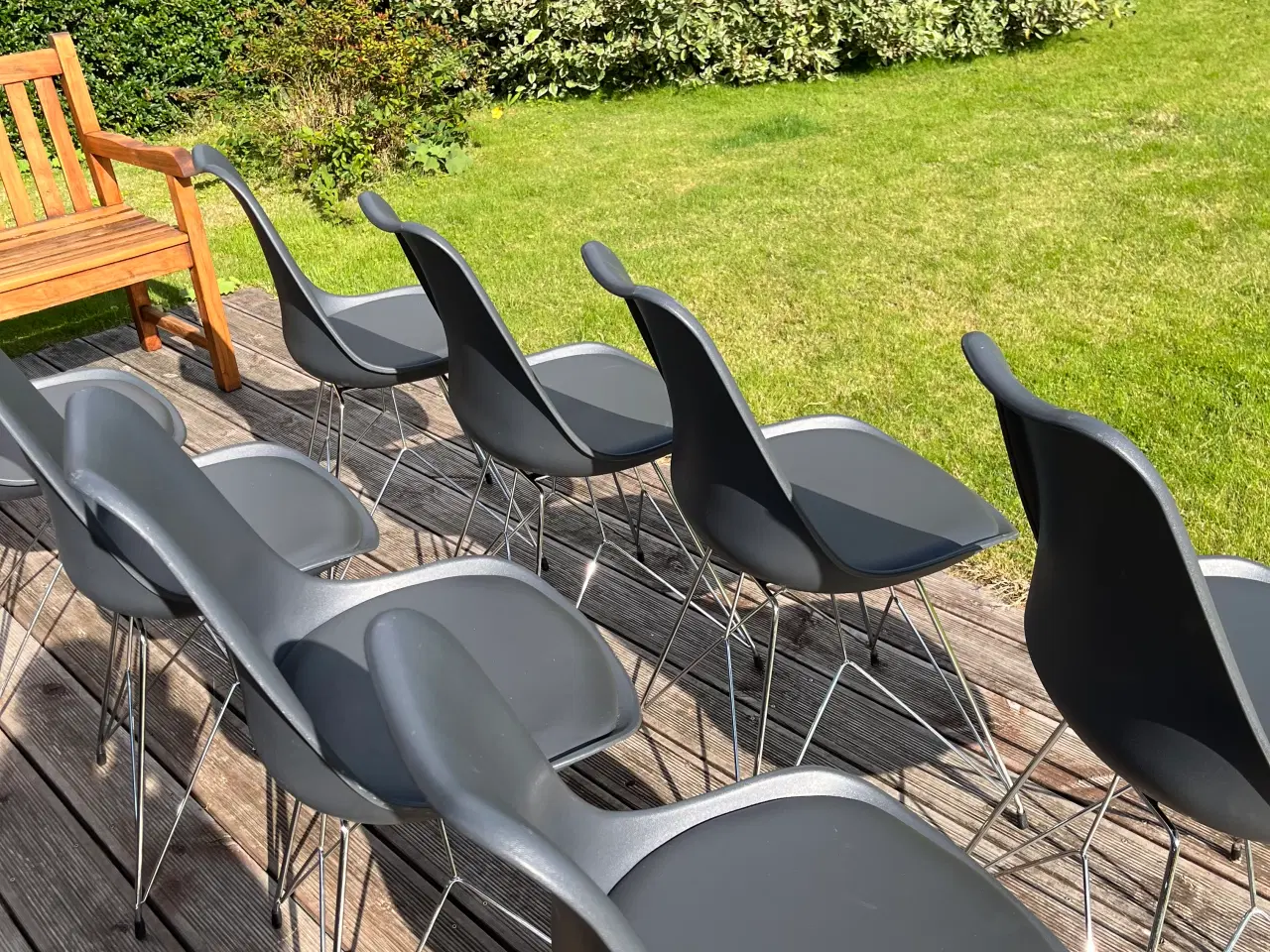 Billede 3 - Spisebordsstole med stålben