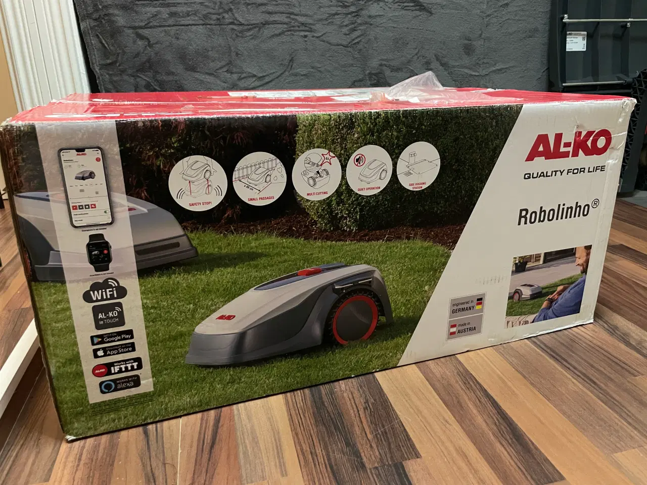 Billede 2 - AL-KO Robolinho Robotplæneklipper 500 m² med garag