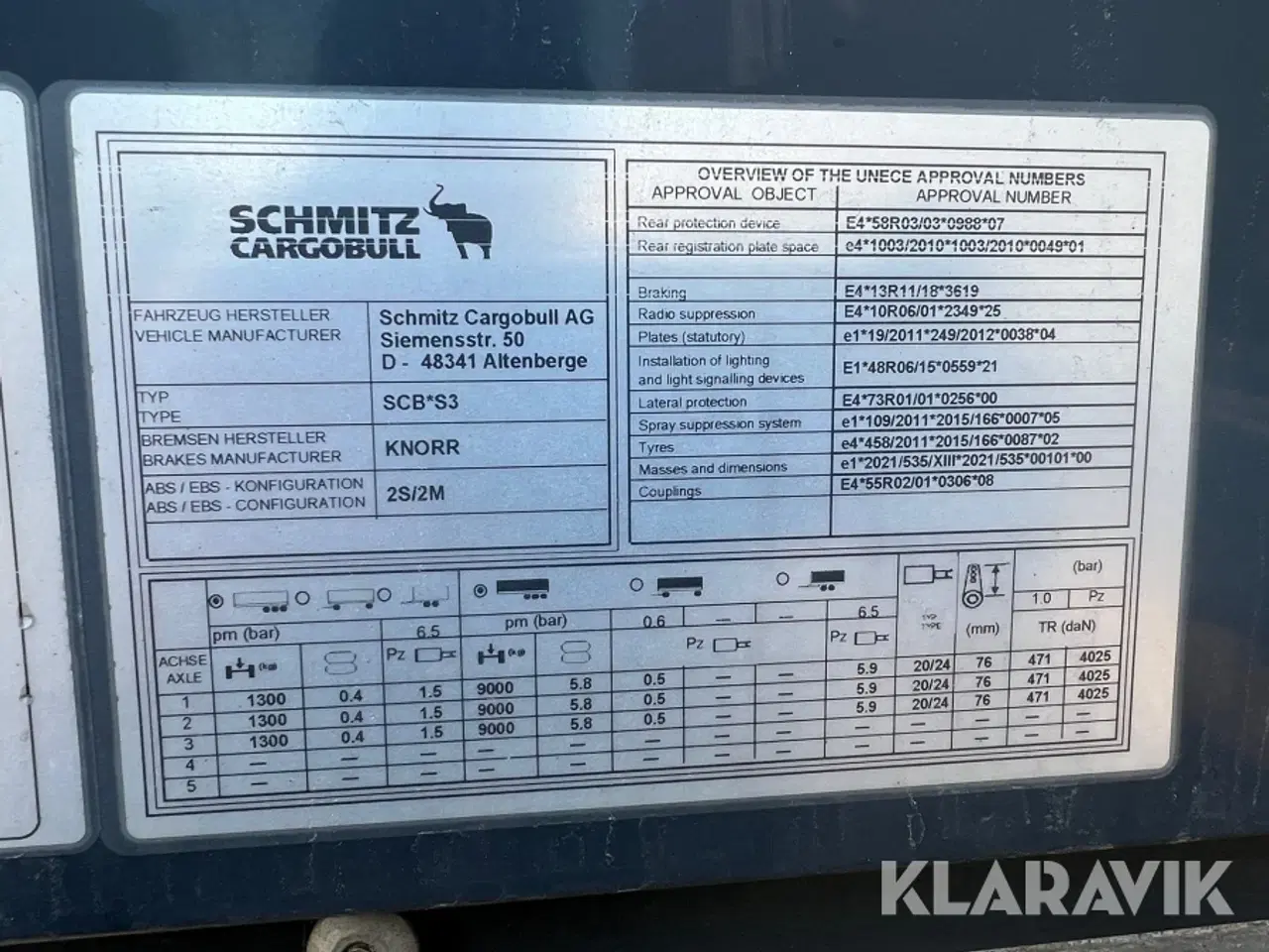 Billede 8 - Trailer Schmitz Cargobull 0,6LN, Scb S3