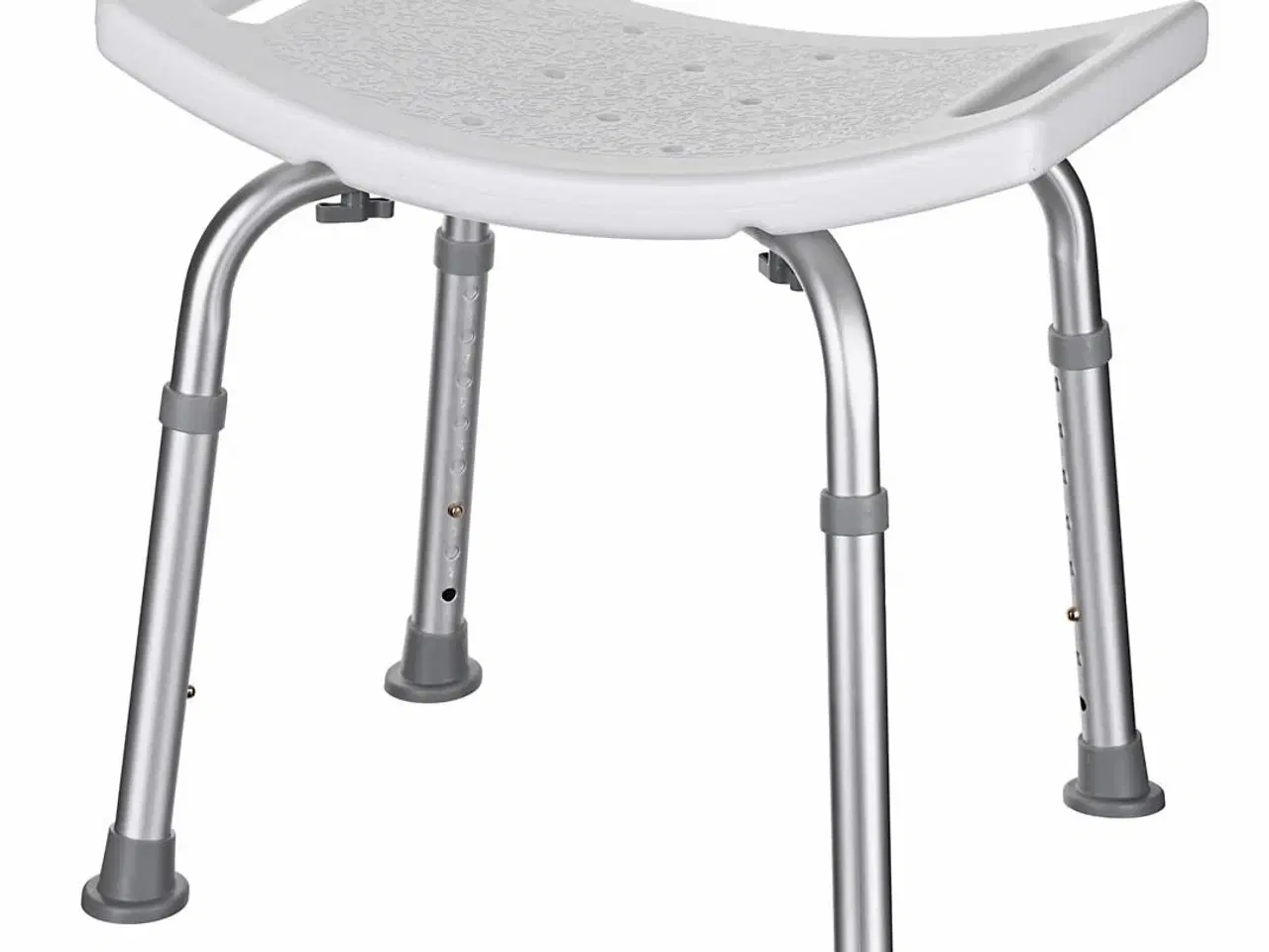 Billede 3 - Brusestol med rygløs sæde – ActionMed, højdejusterbar, grå/hvid