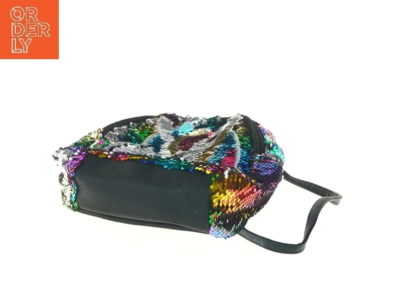 Billede 4 - Farverig paillettaske med enhjørning (str. 24x10x23 cm)