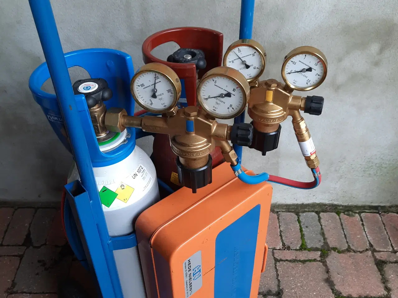 Billede 4 - Ilt & Gas sæt / Skærebrændersæt .Messer Griesheim