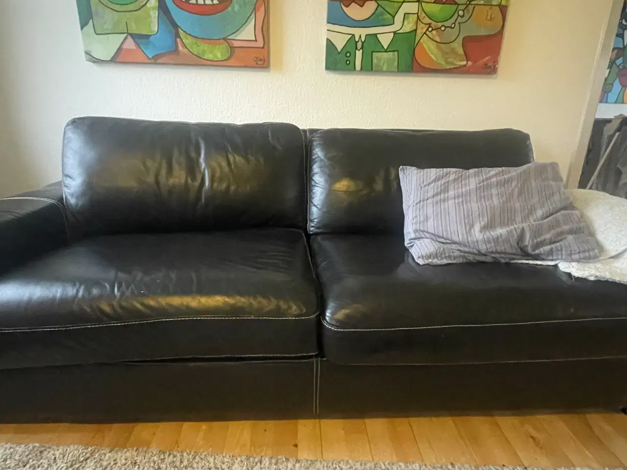 Billede 2 - Lækker luksus lædersofa 