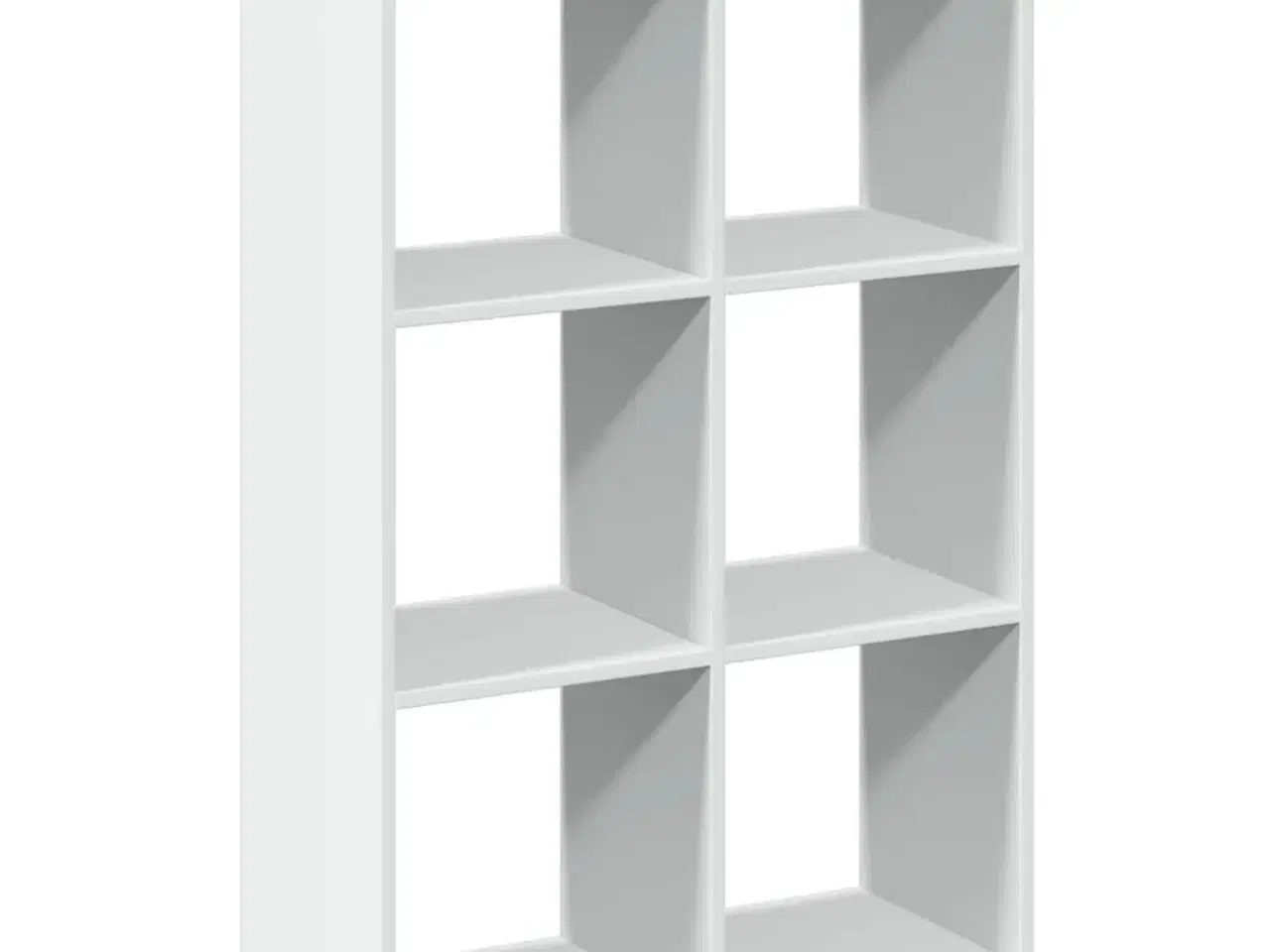 Billede 7 - Bogreol/rumdeler 69,5x29x103,5 cm konstrueret træ hvid