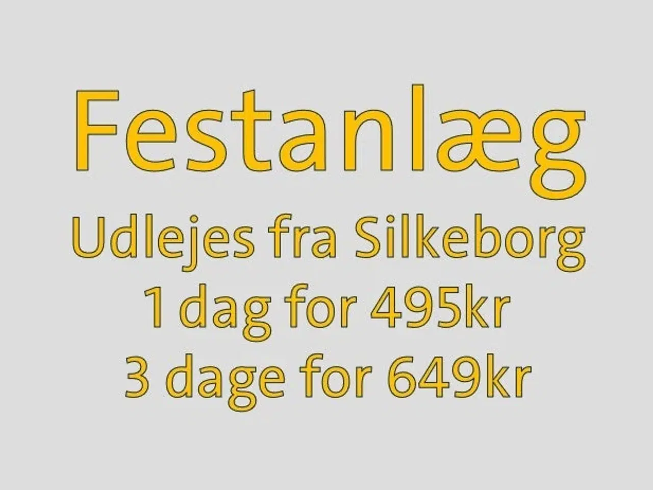 Billede 1 - UDLEJES - Stort Festanlæg - op til 120 pers 