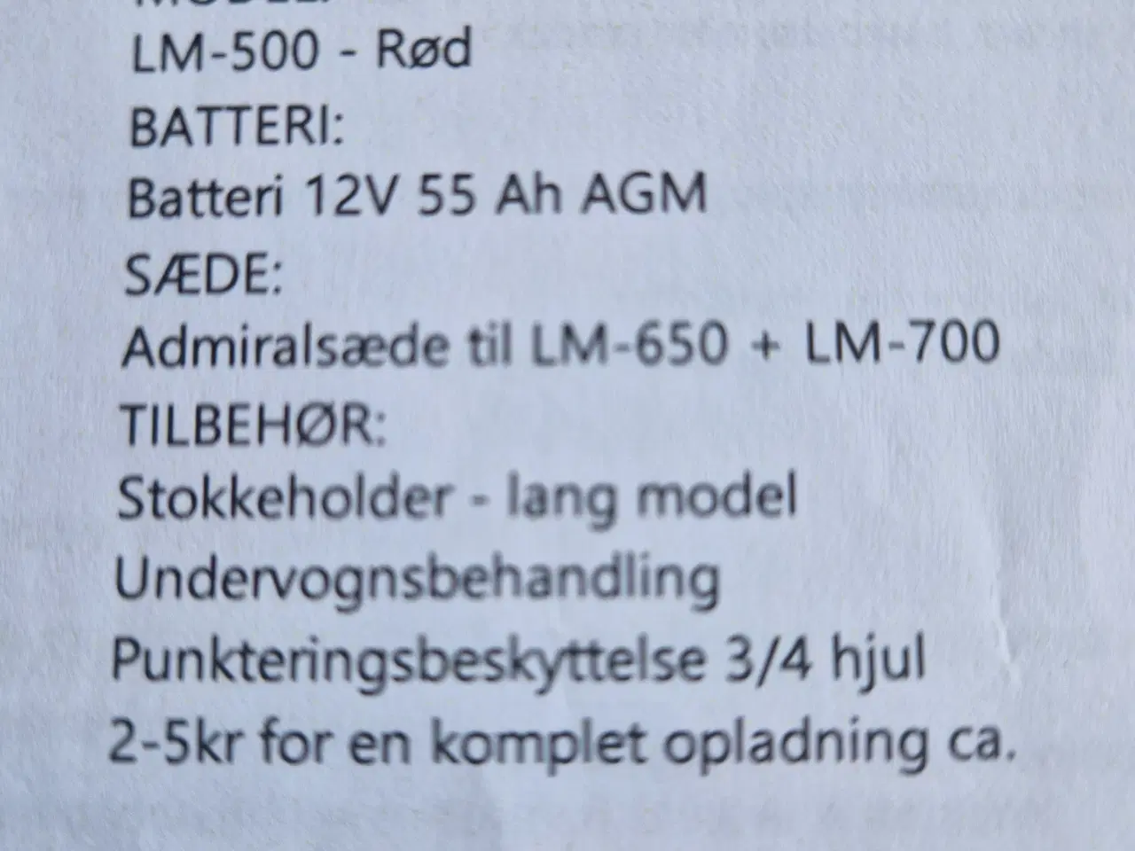 Billede 1 - 4 hjulet Elscooter