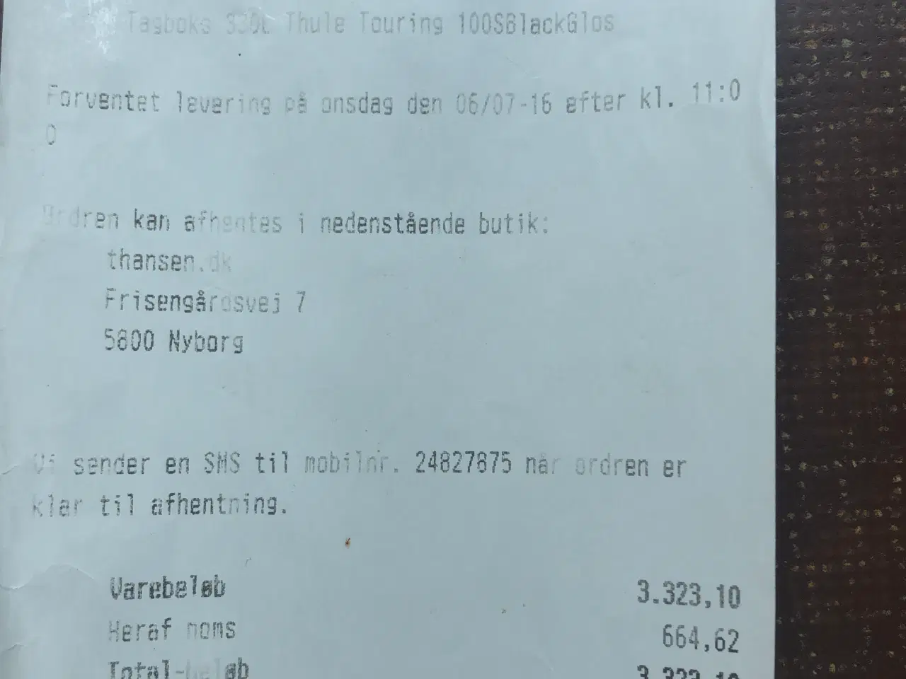 Billede 8 - Thule thouring s tagboks