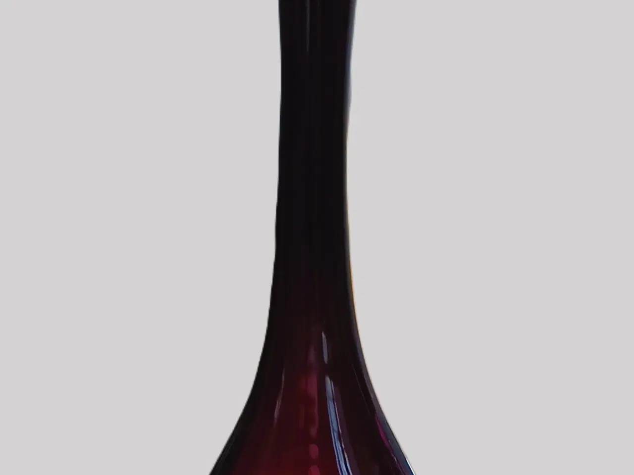 Billede 3 - Borne Augustsson C37 300 - rubinrød trompet vase