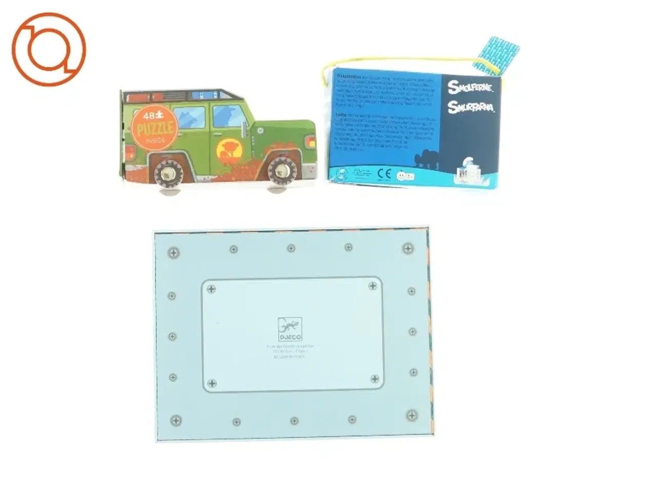 Billede 2 - Djeco hammerbræt, Puslespilsbil og Billedlotteri