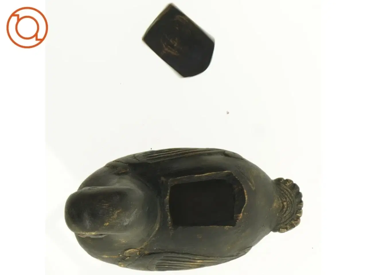 Billede 9 - Antik Træ Æske med låg i form som And (str. 10 x 15 cm)