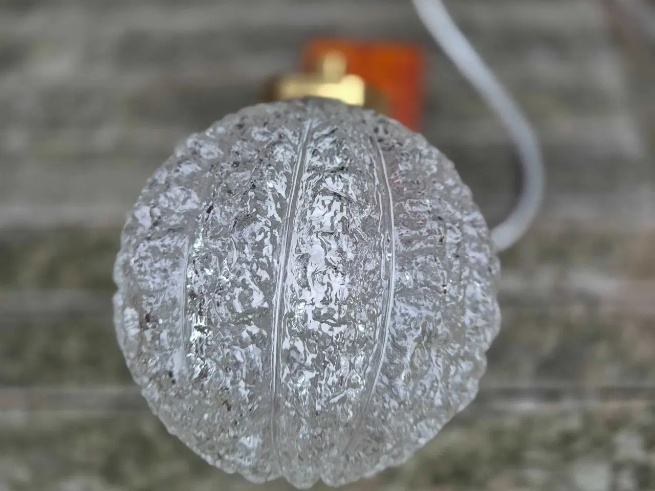 Billede 2 - Svensk væglampe med glaskuppel 