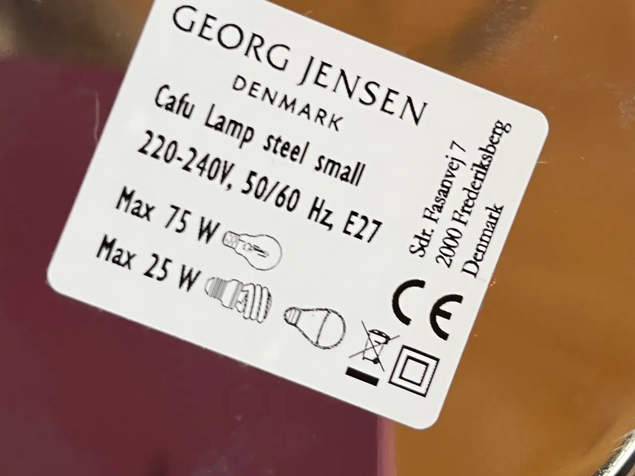 Billede 2 - Georg Jensen lampe